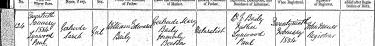 Gertrude Baily Birth Entry