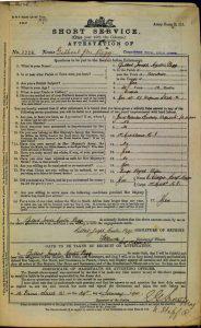 Gilbert Joseph Martin Pegg, war records, page 1