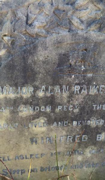 Alan Bee (buried 1927) headstone