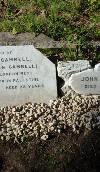 John Gambell (buried 1911) headstone