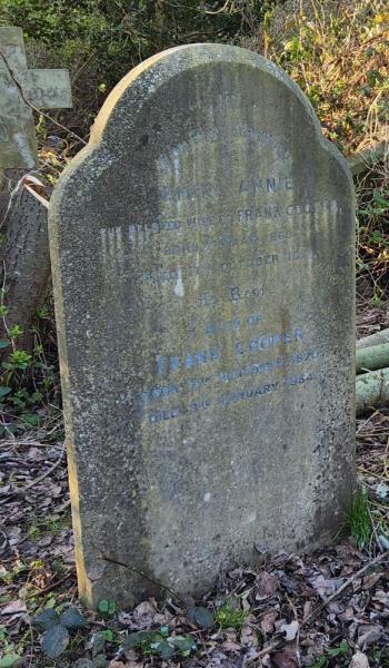Image of the headstone for Frank and Emily Cooper