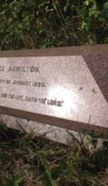 George Hamilton's Headstone