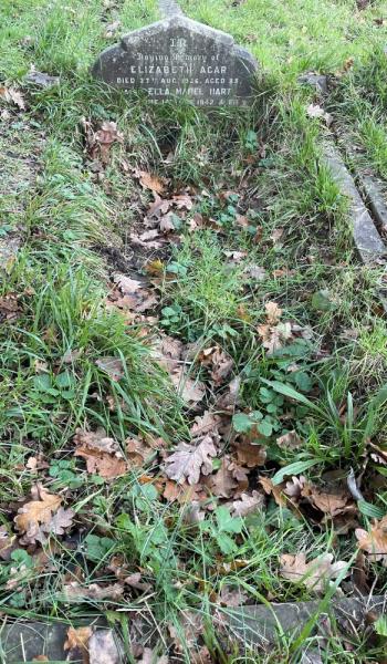 Image of headstone for Elizabeth Agar