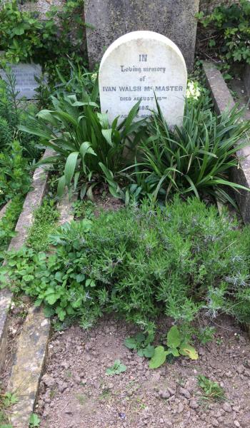 Ivan McMaster (buried 1885) headstone