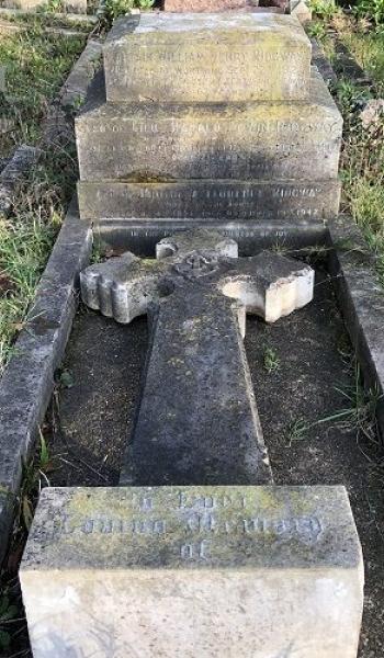 William Ridgway (buried 1921) headstone