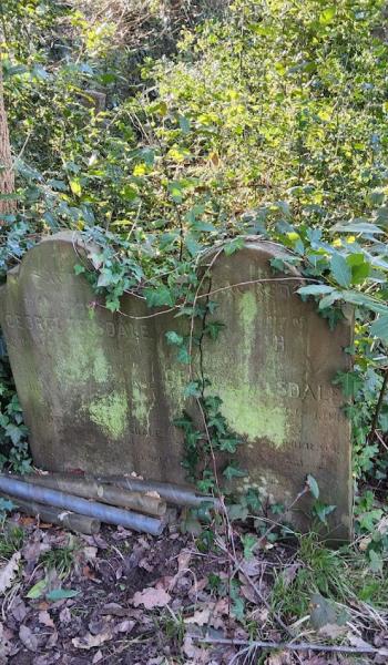 Image of headstone for Sarah Teesdale