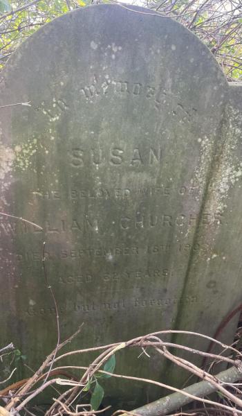 Image of headstone for Susan Churcher